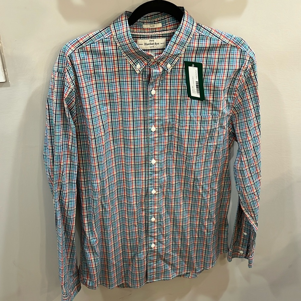 Hawker Rye Essential Wash Stretch Shirt Size Large